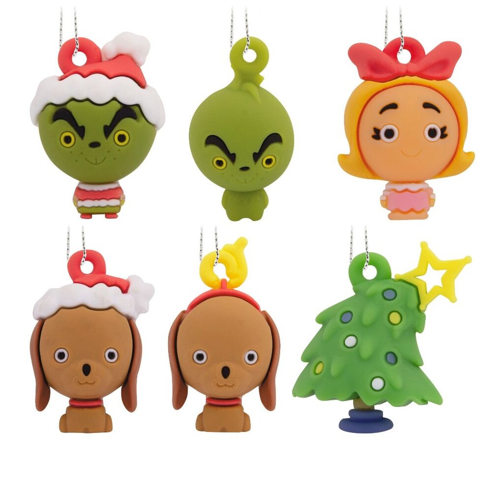 Hallmark Ornaments Dr Seuss The Grinch 6 Piece Mini Christmas Tree Ornament Set